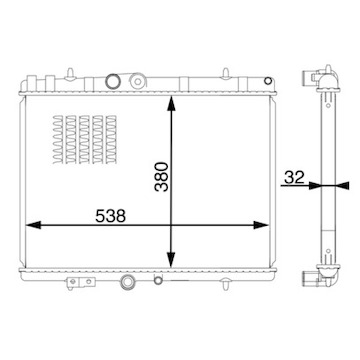 Chladič, chlazení motoru MAHLE ORIGINAL CR 1598 000S