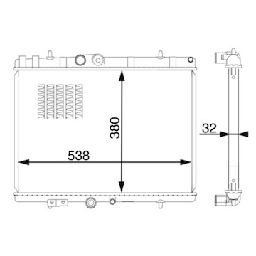 Chladič, chlazení motoru MAHLE ORIGINAL CR 1599 000S