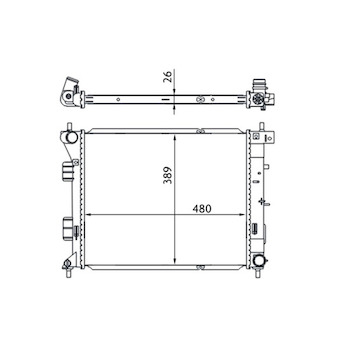 Chladič, chlazení motoru MAHLE ORIGINAL CR 1693 000S