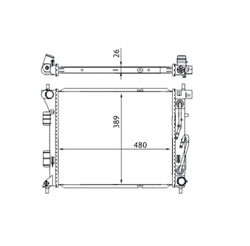 Chladič, chlazení motoru MAHLE ORIGINAL CR 1694 000S