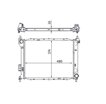 Chladič, chlazení motoru MAHLE ORIGINAL CR 1695 000S