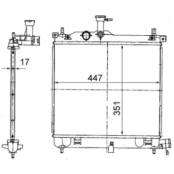 Chladič, chlazení motoru MAHLE ORIGINAL CR 1854 000S