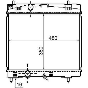 Chladič, chlazení motoru MAHLE ORIGINAL CR 1860 000S