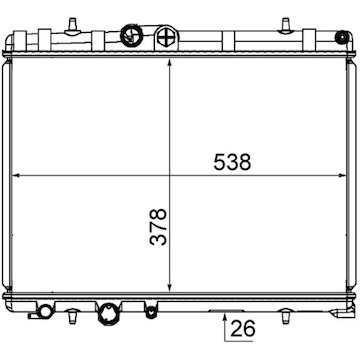 Chladič, chlazení motoru MAHLE ORIGINAL CR 1863 000S