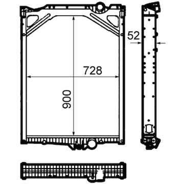 Chladič, chlazení motoru MAHLE ORIGINAL CR 1917 000P