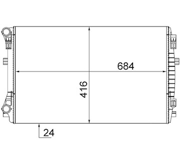 Chladič, chlazení motoru MAHLE ORIGINAL CR 2054 001S
