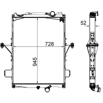 Chladič, chlazení motoru MAHLE ORIGINAL CR 2096 000P