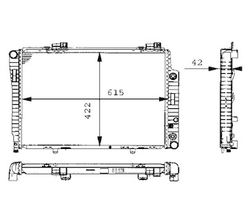 Chladič, chlazení motoru MAHLE ORIGINAL CR 248 000S