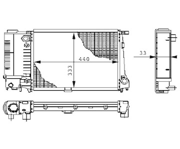 Chladič, chlazení motoru MAHLE ORIGINAL CR 264 000S