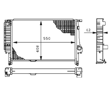 Chladič, chlazení motoru MAHLE ORIGINAL CR 277 000S