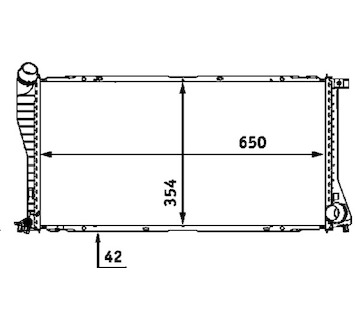 Chladič, chlazení motoru MAHLE ORIGINAL CR 288 000S