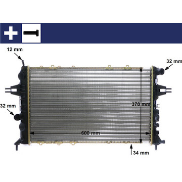 Chladič, chlazení motoru MAHLE ORIGINAL CR 321 000S