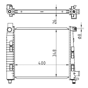 Chladič, chlazení motoru MAHLE ORIGINAL CR 325 000S