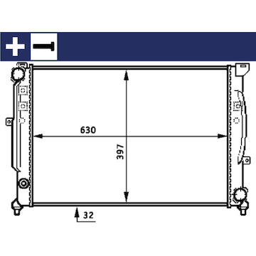 Chladič, chlazení motoru MAHLE ORIGINAL CR 423 000S