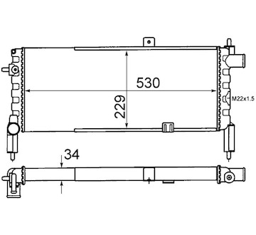 Chladič, chlazení motoru MAHLE ORIGINAL CR 442 000S