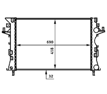 Chladič, chlazení motoru MAHLE ORIGINAL CR 461 000S