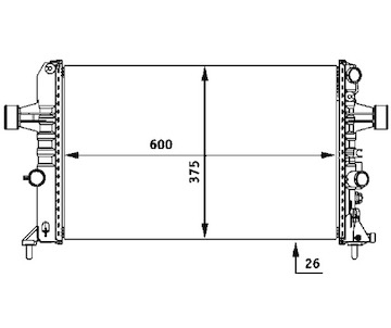 Chladič, chlazení motoru MAHLE ORIGINAL CR 531 000S