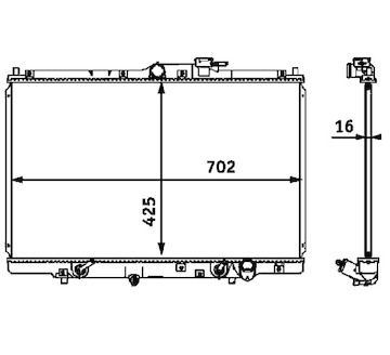 Chladič, chlazení motoru MAHLE ORIGINAL CR 547 000S