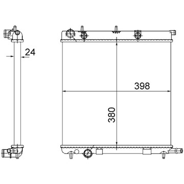 Chladič, chlazení motoru MAHLE ORIGINAL CR 556 002S