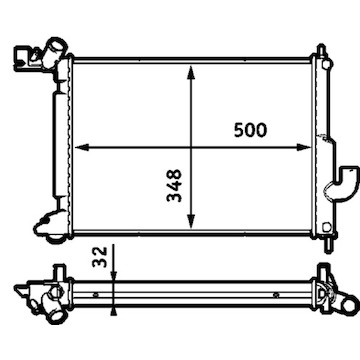 Chladič, chlazení motoru MAHLE ORIGINAL CR 563 000S