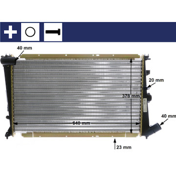 Chladič, chlazení motoru MAHLE ORIGINAL CR 586 000S