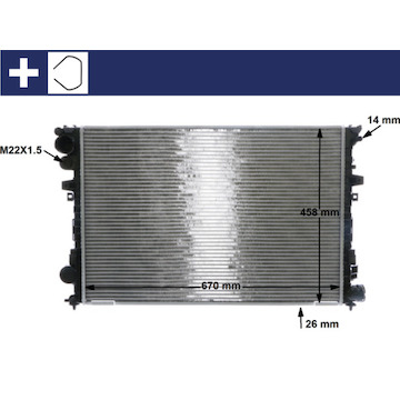 Chladič, chlazení motoru MAHLE ORIGINAL CR 587 000S