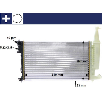 Chladič, chlazení motoru MAHLE ORIGINAL CR 596 000S