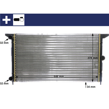 Chladič, chlazení motoru MAHLE ORIGINAL CR 607 000S