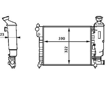 Chladič, chlazení motoru MAHLE ORIGINAL CR 613 000S