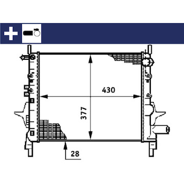 Chladič, chlazení motoru MAHLE ORIGINAL CR 614 000S