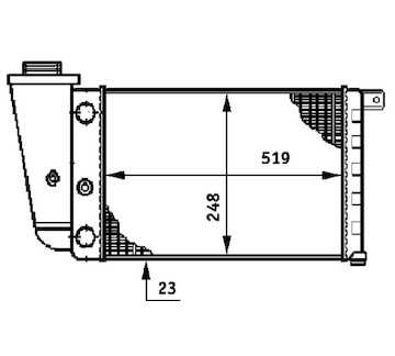 Chladič, chlazení motoru MAHLE ORIGINAL CR 617 000S