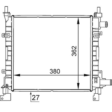 Chladič, chlazení motoru MAHLE ORIGINAL CR 626 000S