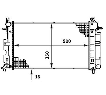 Chladič, chlazení motoru MAHLE ORIGINAL CR 643 000S