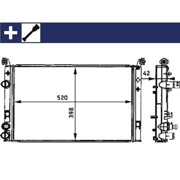 Chladič, chlazení motoru MAHLE ORIGINAL CR 645 000S