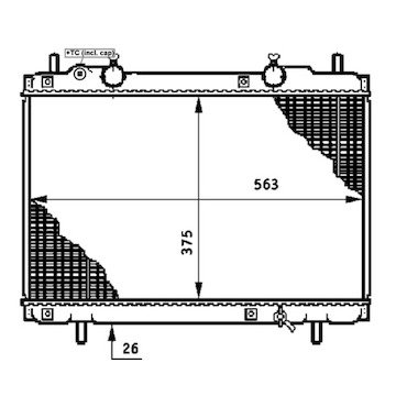 Chladič, chlazení motoru MAHLE ORIGINAL CR 656 000S