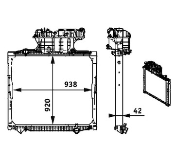 Chladič, chlazení motoru MAHLE ORIGINAL CR 701 000P
