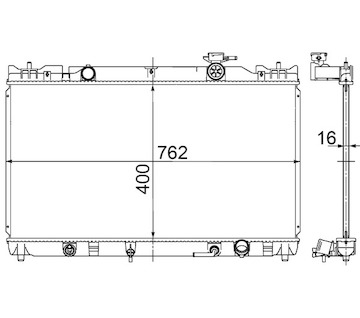 Chladič, chlazení motoru MAHLE ORIGINAL CR 742 000S