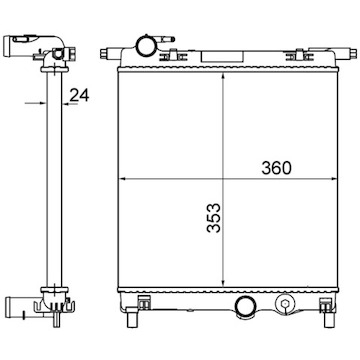 Chladič, chlazení motoru MAHLE ORIGINAL CR 831 001S