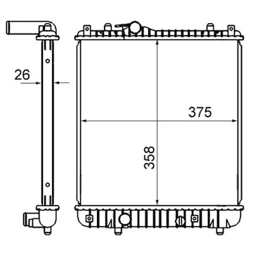 Chladič, chlazení motoru MAHLE ORIGINAL CR 837 000S