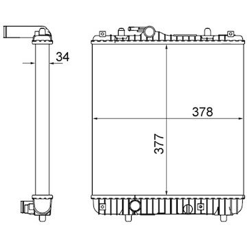 Chladič, chlazení motoru MAHLE ORIGINAL CR 837 001S