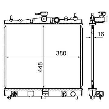 Chladič, chlazení motoru MAHLE ORIGINAL CR 839 000S