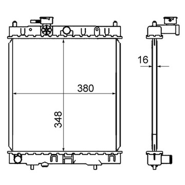 Chladič, chlazení motoru MAHLE ORIGINAL CR 844 000S