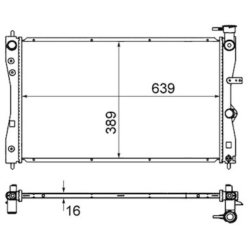 Chladič, chlazení motoru MAHLE ORIGINAL CR 858 000S