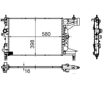 Chladič, chlazení motoru MAHLE ORIGINAL CR 945 000S