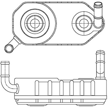 Chladič oleje, automatická převodovka MAHLE ORIGINAL CLC 177 000S