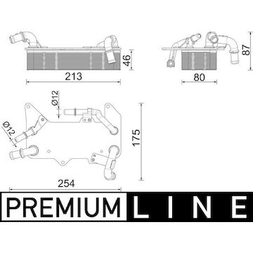 Chladič oleje, automatická převodovka MAHLE ORIGINAL CLC 287 000P