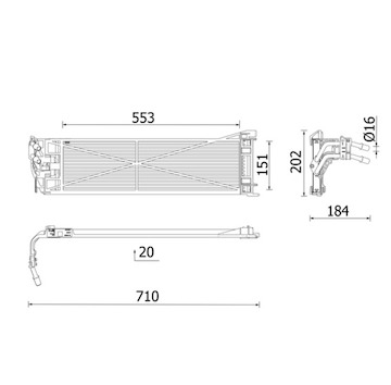 Chladič oleje, automatická převodovka MAHLE ORIGINAL CLC 306 000P