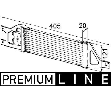 Chladič oleje, automatická převodovka MAHLE ORIGINAL CLC 57 000P