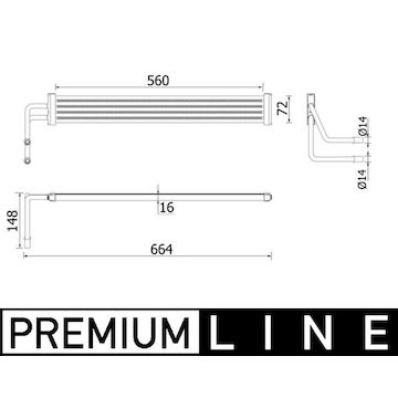 Chladič oleje, řízení MAHLE ORIGINAL CLC 97 000P