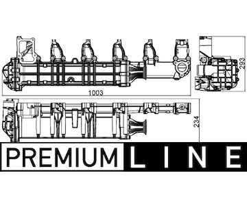 Chladič, recirkulace spalin MAHLE ORIGINAL CE 13 000P